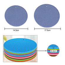 Load image into Gallery viewer, Silicone Mat Coaster Food Grade Material Placemat Non-slip Table Mat Kitchen Accessories Gadgets Round Cup Mat
