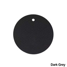 Load image into Gallery viewer, Silicone Mat Coaster Food Grade Material Placemat Non-slip Table Mat Kitchen Accessories Gadgets Round Cup Mat
