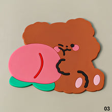 Load image into Gallery viewer, Cute Cartoon Shaped Tea Coaster Cup Holder Mat Coffee Drinks Drink Silicone Coaster Cup Pad Placemat For Home
