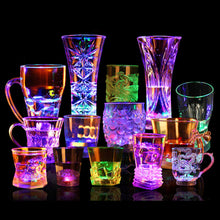 Load image into Gallery viewer, Flashing Cup Wine Beer Whisky Mug Water Beverage Drinking Glass LED Automatic Glowing Cup Party Decorative Supplies New
