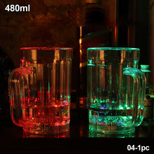 Load image into Gallery viewer, Flashing Cup Wine Beer Whisky Mug Water Beverage Drinking Glass LED Automatic Glowing Cup Party Decorative Supplies New
