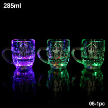 Load image into Gallery viewer, Flashing Cup Wine Beer Whisky Mug Water Beverage Drinking Glass LED Automatic Glowing Cup Party Decorative Supplies New
