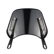 Load image into Gallery viewer, Universal Front Motorcycle Windshield Deflector Windscreen with Metal Mounting Bracket for Honda Suzuki
