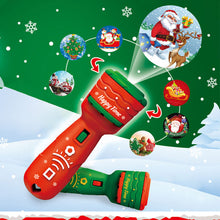 Load image into Gallery viewer, 24 Patterns Santa Christmas Tree Flashlight Projector Torch Lamp Toy Early Education Toy for Kid Holiday Birthday Xmas Gift
