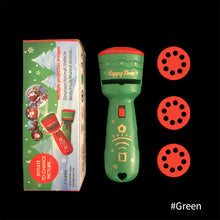 Load image into Gallery viewer, 24 Patterns Santa Christmas Tree Flashlight Projector Torch Lamp Toy Early Education Toy for Kid Holiday Birthday Xmas Gift
