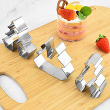 Load image into Gallery viewer, 8 Pcs/Set 3D Mini Christmas Cookie Cutter Stainless Steel Biscuit Mold Handmade Snowman Xmas Tree Mould Fondant Cutter Baking Decoration Tool
