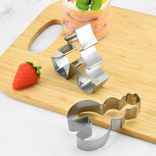 Load image into Gallery viewer, 8 Pcs/Set 3D Mini Christmas Cookie Cutter Stainless Steel Biscuit Mold Handmade Snowman Xmas Tree Mould Fondant Cutter Baking Decoration Tool
