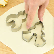 Load image into Gallery viewer, 8 Pcs/Set 3D Mini Christmas Cookie Cutter Stainless Steel Biscuit Mold Handmade Snowman Xmas Tree Mould Fondant Cutter Baking Decoration Tool
