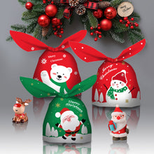 Load image into Gallery viewer, 50Pcs Christmas Gift Bag Santa Claus Print Plastic Bags Baking Candy Packaging Bags Xmas Party New Year
