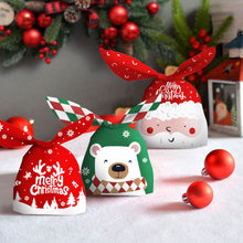 Load image into Gallery viewer, 50Pcs Christmas Gift Bag Santa Claus Print Plastic Bags Baking Candy Packaging Bags Xmas Party New Year
