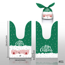 Load image into Gallery viewer, 50Pcs Christmas Gift Bag Santa Claus Print Plastic Bags Baking Candy Packaging Bags Xmas Party New Year
