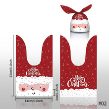 Load image into Gallery viewer, 50Pcs Christmas Gift Bag Santa Claus Print Plastic Bags Baking Candy Packaging Bags Xmas Party New Year
