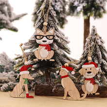 Load image into Gallery viewer, Christmas Pendant Wooden Hanging Ornaments Car Dog for Home Decor New Year Xmas Tree Drop Decorations Gift Accessories
