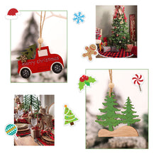 Load image into Gallery viewer, Christmas Pendant Wooden Hanging Ornaments Car Dog for Home Decor New Year Xmas Tree Drop Decorations Gift Accessories
