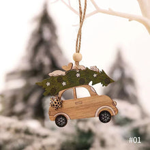 Load image into Gallery viewer, Christmas Pendant Wooden Hanging Ornaments Car Dog for Home Decor New Year Xmas Tree Drop Decorations Gift Accessories

