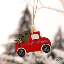 Load image into Gallery viewer, Christmas Pendant Wooden Hanging Ornaments Car Dog for Home Decor New Year Xmas Tree Drop Decorations Gift Accessories

