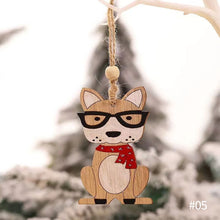 Load image into Gallery viewer, Christmas Pendant Wooden Hanging Ornaments Car Dog for Home Decor New Year Xmas Tree Drop Decorations Gift Accessories
