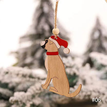 Load image into Gallery viewer, Christmas Pendant Wooden Hanging Ornaments Car Dog for Home Decor New Year Xmas Tree Drop Decorations Gift Accessories
