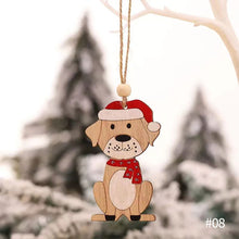 Load image into Gallery viewer, Christmas Pendant Wooden Hanging Ornaments Car Dog for Home Decor New Year Xmas Tree Drop Decorations Gift Accessories
