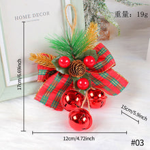 Load image into Gallery viewer, Christmas Jingle Bell With Bowknot Pendant For Christmas Tree Ornament Decoration Merry Christmas Pendants Fashion Accessories
