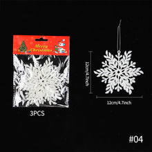 Load image into Gallery viewer, Christmas Snowflake Pendant Christmas Supplies Three-dimensional Decoration Snowflakes for Christmas Party Wedding Decoration
