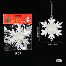 Load image into Gallery viewer, Christmas Snowflake Pendant Christmas Supplies Three-dimensional Decoration Snowflakes for Christmas Party Wedding Decoration
