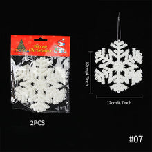 Load image into Gallery viewer, Christmas Snowflake Pendant Christmas Supplies Three-dimensional Decoration Snowflakes for Christmas Party Wedding Decoration
