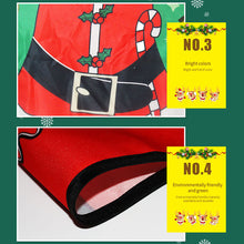Load image into Gallery viewer, Christmas Apron Halloween Decoration Santa Claus Red Apron Kitchen Apron Home Cooking Baking Waist Bib
