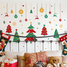 Load image into Gallery viewer, Christmas Wall Stickers Christmas Tree Jingle Bells Stickers Merry Christmas Decoration for Home Xmas Party Navidad Gift Noel Decor
