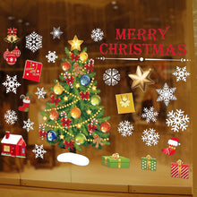 Load image into Gallery viewer, Merry Christmas Decoration for Home Window Stickers Xmas Decor Snowflake Santa Elk Snowman Window Sticker Showcase Decoration
