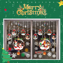 Load image into Gallery viewer, Merry Christmas Decoration for Home Window Stickers Xmas Decor Snowflake Santa Elk Snowman Window Sticker Showcase Decoration
