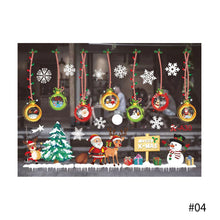 Load image into Gallery viewer, Merry Christmas Decoration for Home Window Stickers Xmas Decor Snowflake Santa Elk Snowman Window Sticker Showcase Decoration
