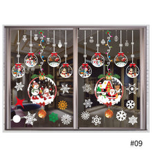 Load image into Gallery viewer, Merry Christmas Decoration for Home Window Stickers Xmas Decor Snowflake Santa Elk Snowman Window Sticker Showcase Decoration
