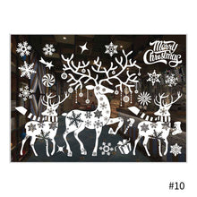 Load image into Gallery viewer, Merry Christmas Decoration for Home Window Stickers Xmas Decor Snowflake Santa Elk Snowman Window Sticker Showcase Decoration
