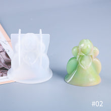 Load image into Gallery viewer, DIY Christmas Doll Candle Silicone Molds Glue Resin Soap Chocolate Mousse Making Molds Candle Mould for Aromatherapy Home Decor
