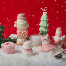 Load image into Gallery viewer, DIY Christmas Candle Silicone Molds Glue Resin Soap Chocolate Mousse Making Molds Candle Mould for Aromatherapy Home Decor

