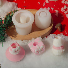 Load image into Gallery viewer, DIY Christmas Candle Silicone Molds Glue Resin Soap Chocolate Mousse Making Molds Candle Mould for Aromatherapy Home Decor
