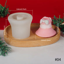 Load image into Gallery viewer, DIY Christmas Candle Silicone Molds Glue Resin Soap Chocolate Mousse Making Molds Candle Mould for Aromatherapy Home Decor
