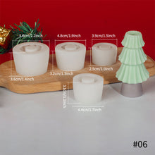Load image into Gallery viewer, DIY Christmas Candle Silicone Molds Glue Resin Soap Chocolate Mousse Making Molds Candle Mould for Aromatherapy Home Decor
