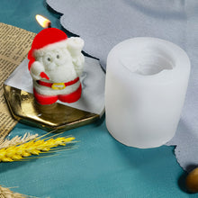 Load image into Gallery viewer, DIY Christmas Candle Silicone Molds Glue Resin Soap Chocolate Mousse Making Molds Candle Mould for Aromatherapy Home Decor
