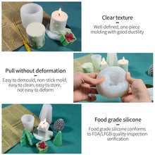 Load image into Gallery viewer, DIY Christmas Candle Silicone Molds Glue Resin Soap Chocolate Mousse Making Molds Candle Mould for Aromatherapy Home Decor
