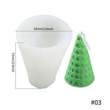 Load image into Gallery viewer, DIY Christmas Candle Silicone Molds Glue Resin Soap Chocolate Mousse Making Molds Candle Mould for Aromatherapy Home Decor
