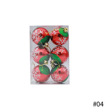 Load image into Gallery viewer, 6Pcs 6cm Christmas Tree Decoration Balls Xmas Ornaments Ball Glitter Hanging Ball New Year Party Pendant Decor Prop Gift Supplies
