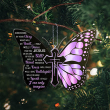 Load image into Gallery viewer, Butterfly Cross Car View Mirror Hanging Pendant Auto Home Decor Vehicle Ornament Mini Car Accessory Interior Hanging For Girls
