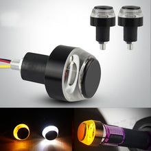 Load image into Gallery viewer, 2Pcs Motorcycle LED Turn Signal light Handle Bar End Blinker for 22mm Handlebar Moto Motorcycle Flashing Lights 12V Blinker Lamp
