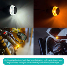Load image into Gallery viewer, 2Pcs Motorcycle LED Turn Signal light Handle Bar End Blinker for 22mm Handlebar Moto Motorcycle Flashing Lights 12V Blinker Lamp
