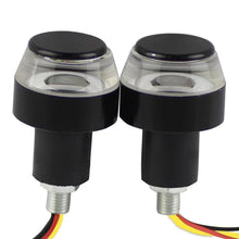 Load image into Gallery viewer, 2Pcs Motorcycle LED Turn Signal light Handle Bar End Blinker for 22mm Handlebar Moto Motorcycle Flashing Lights 12V Blinker Lamp
