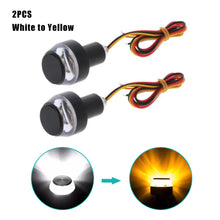 Load image into Gallery viewer, 2Pcs Motorcycle LED Turn Signal light Handle Bar End Blinker for 22mm Handlebar Moto Motorcycle Flashing Lights 12V Blinker Lamp
