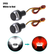 Load image into Gallery viewer, 2Pcs Motorcycle LED Turn Signal light Handle Bar End Blinker for 22mm Handlebar Moto Motorcycle Flashing Lights 12V Blinker Lamp
