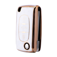 Load image into Gallery viewer, TPU Car Remote Key Case Cover Shell For Peugeot 307 308 107 207 407 607 3008 5008 For Citroen Xsara Picasso C5 C6 C8 Protector Holder Keyless
